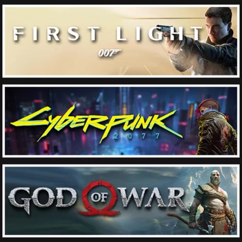 007 First Light +Cyberpunk +God Of War